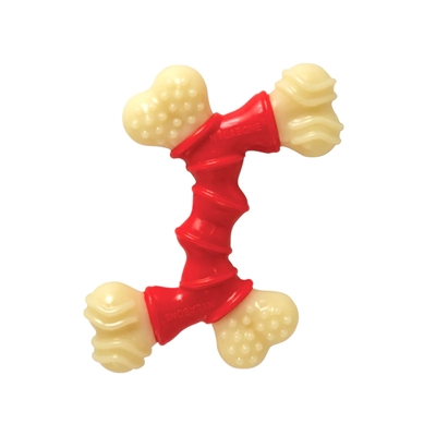 Kauwspeeltje hond - Nylabone Extreme Chew Double Bend - bacon - tot 16 kg - Hondenpleintje.nl