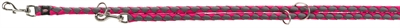 Hondenriem - Trixie Cavo verstelbaar - fuchsia grijs - 200 x 1