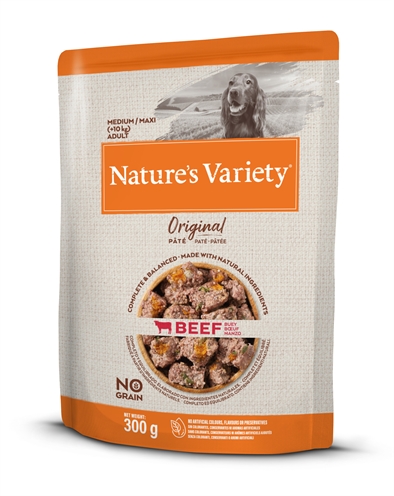 Hondenvoer natvoer - Nature's Variety - rund graanvrij - 300 gr - Hondenpleintje.nl