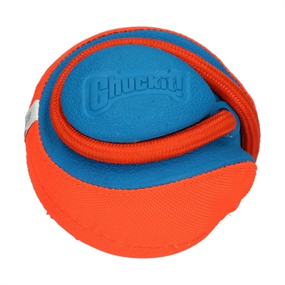 Chuckit Rope Fetch - speelbal met touw - hond - 13 cm - Hondenpleintje.nl