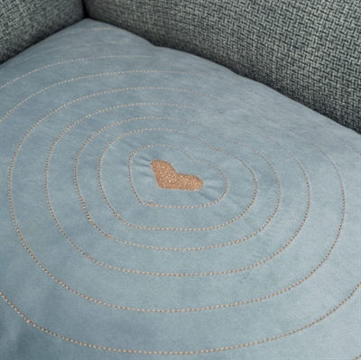 Hondenmand - Trixie Viviana hoekig - blauwgrijs - 60x50 cm - Hondenpleintje.nl