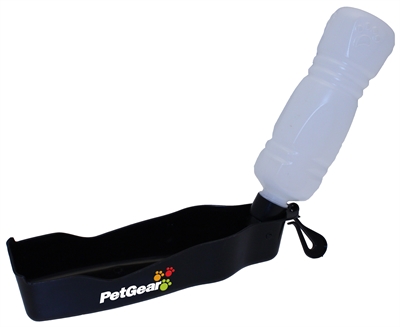 Honden drinkfles - Petgear Travel - uitklapbaar - 500 ml - 29 cm - Hondenpleintje.nl