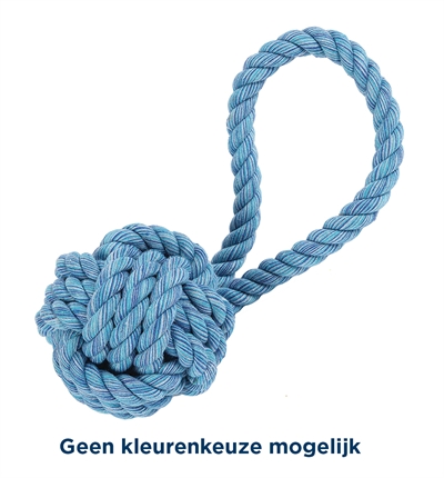 Hondenspeelgoed - Happy Pet Nuts For Knots - touwbal met handvat - 26 cm - Hondenpleintje.nl