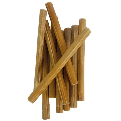 Kauwstaaf hond - Petsnack buffelhuid - zalm - 10 inch - 10 stuks - Hondenpleintje.nl